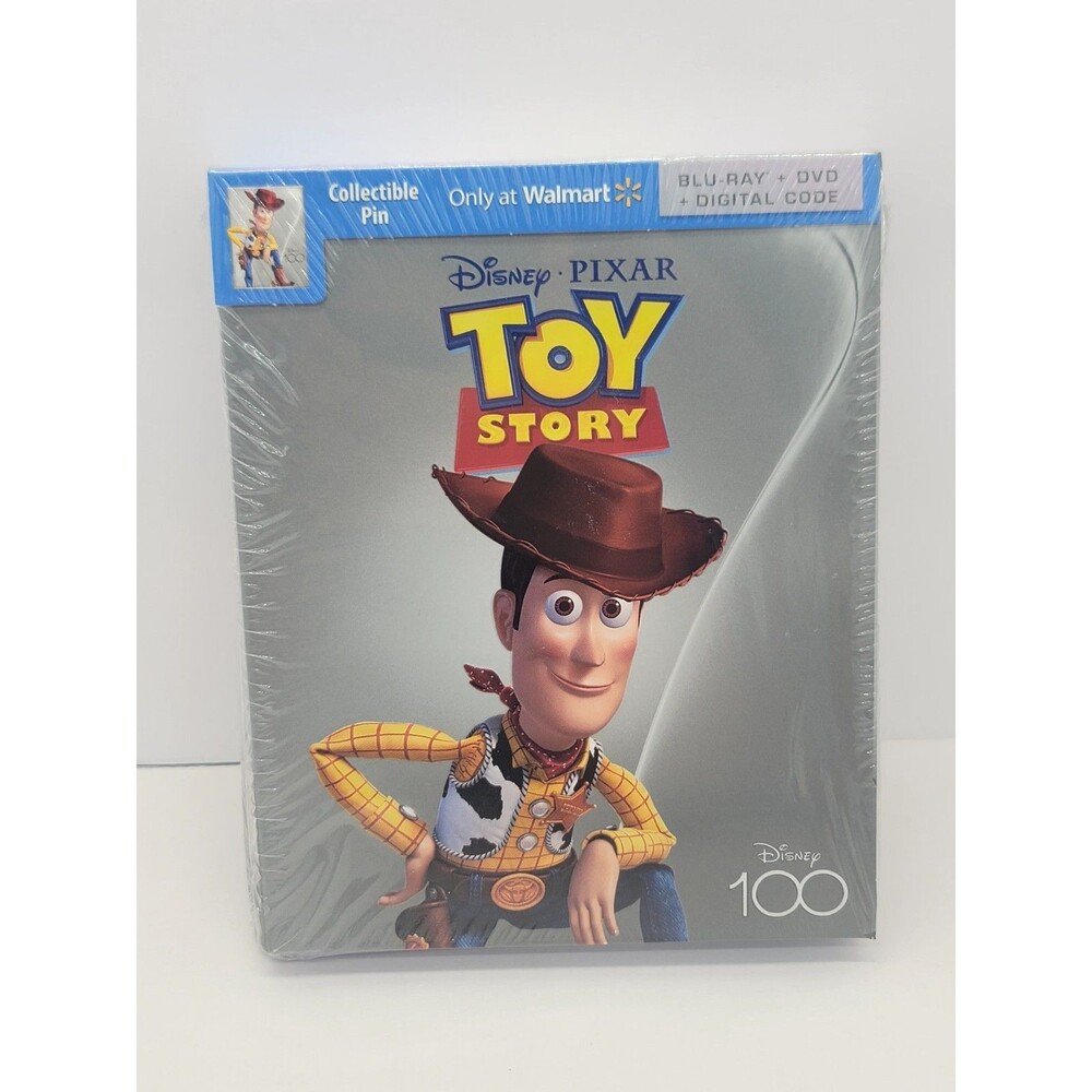 Toy Story Blu-Ray & DVD With Collectible Pin Disney 100 Limited Edition